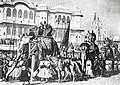 Caypura gedən Uels şahzadəsinin rəsmi mərasimi. 1876