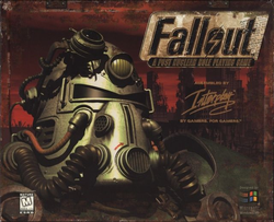 "Fallout: A Post Nuclear Role Playing Game" videooyununun rəsmi afişası