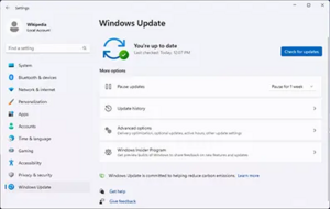 Servis Windows Update na operativnom sistemu Windows 11