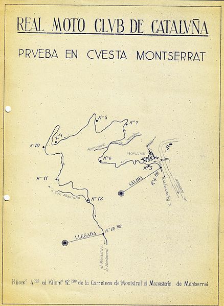 Fitxer:Pujada a Montserrat 1950.jpg