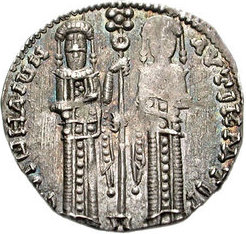 File:Andronikos II and Michael IX basilikon (cropped).jpg