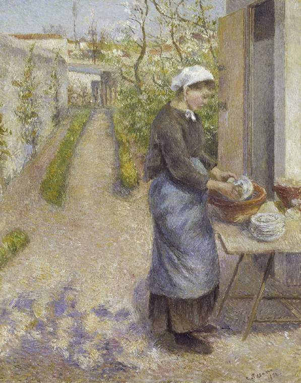 Datei Camille Pissarro In The Garden At Pontoise A Young Woman