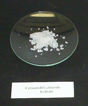 <span class="mw-page-title-main">Cerium(III) chloride</span> Chemical compound