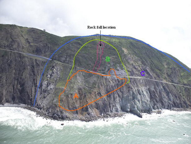 File:Devil's slide rockfall, which closed Route 1 for 5 months.jpg