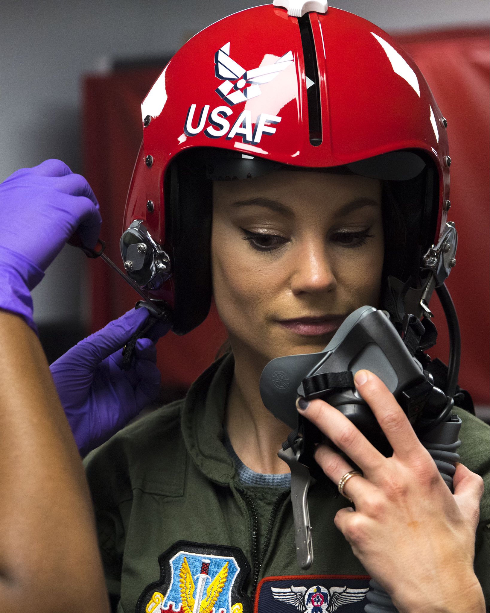 Emily Calandrelli at USAF Thunderbirds event, April 2021