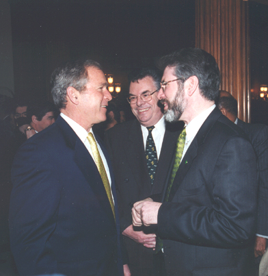 File:George W. Bush, Peter King, and Gerry Adams.jpg