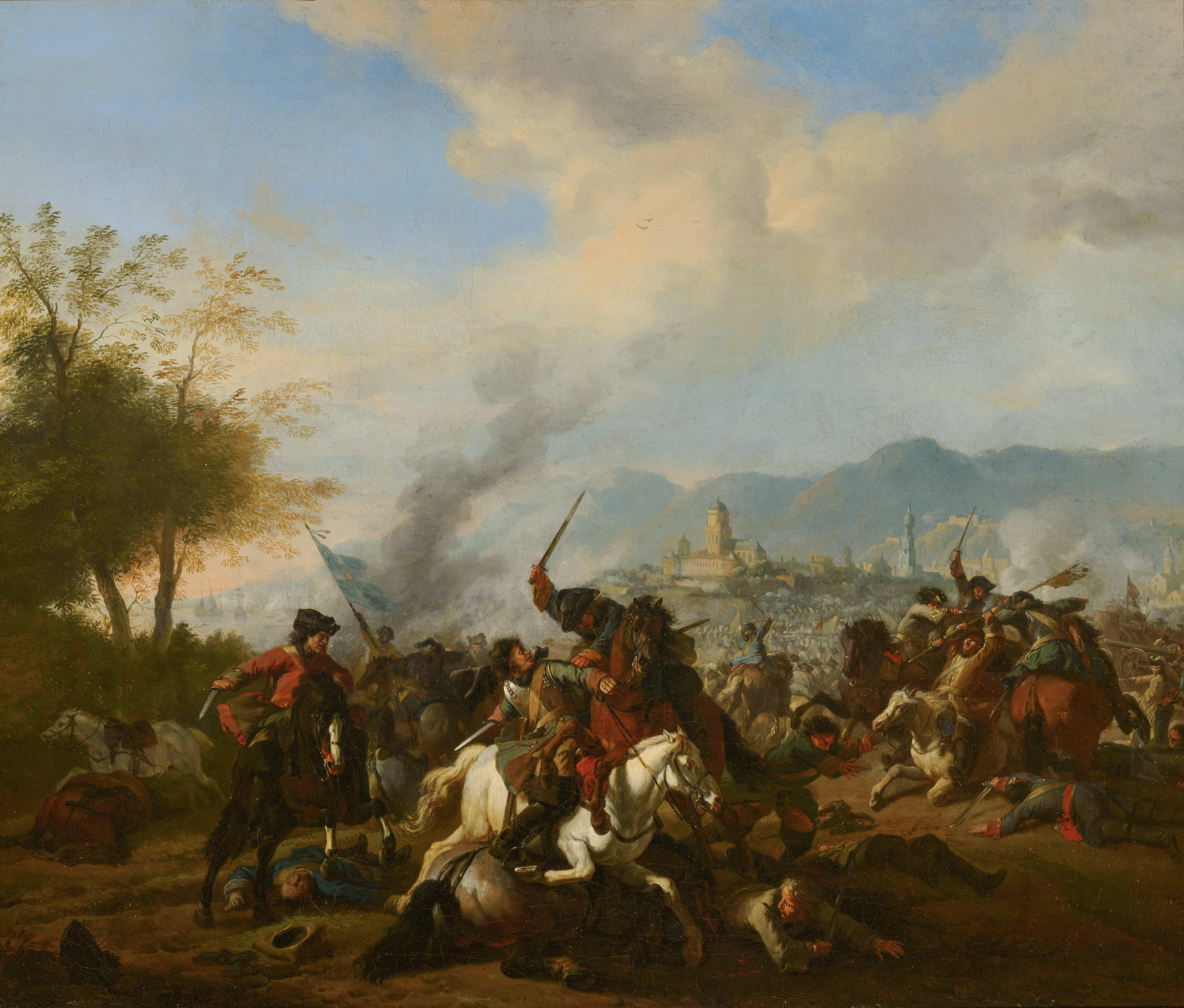 File Jan van Huchtenburgh Cavalry Engagement 68 Mauritshuis