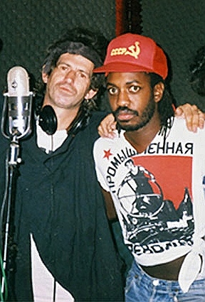 File:Keith Richards and Steve Jordan Talk Is Cheap recording 1988.jpg