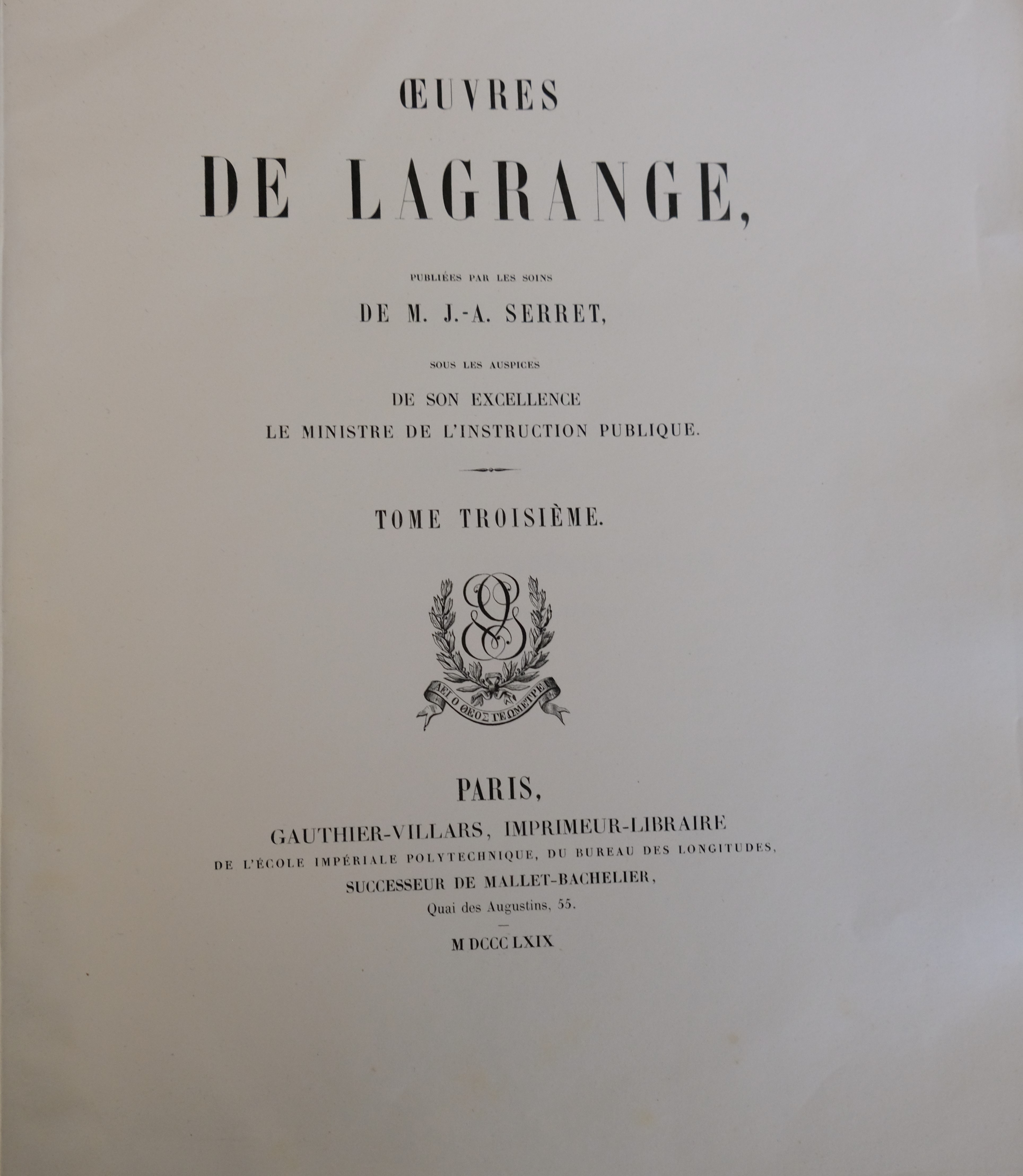 Joseph-Louis Lagrange - Wikipedia