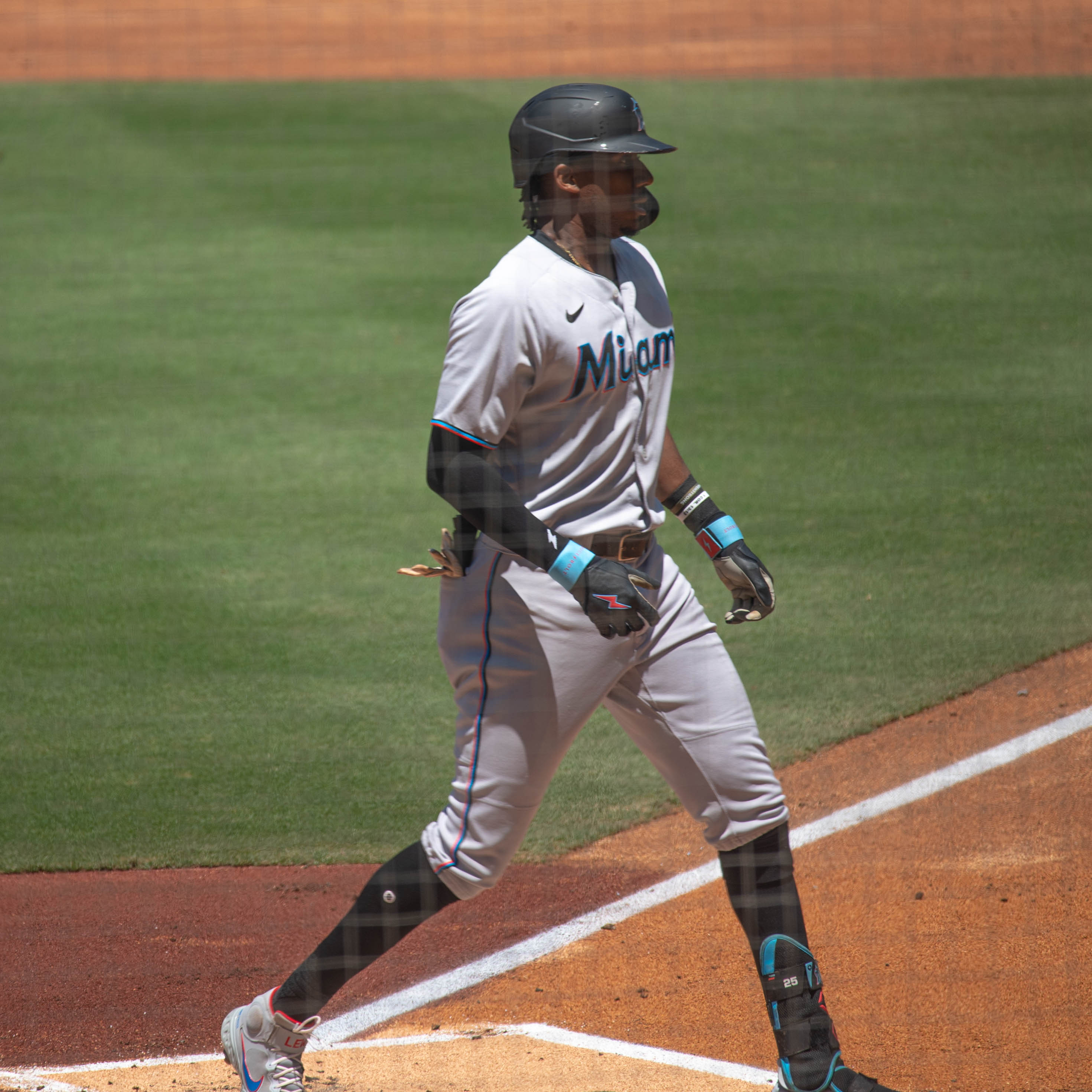 Rockies say fan yells at mascot, Marlins' Lewis Brinson hears