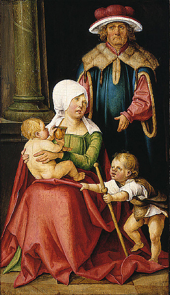 Hans von Kulmbach, Mary Salome and Zebedee with their Sons James the Greater and John the Evangelist, c. 1511