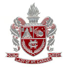 Panna Maria z hory Karmel High School Crest.jpg