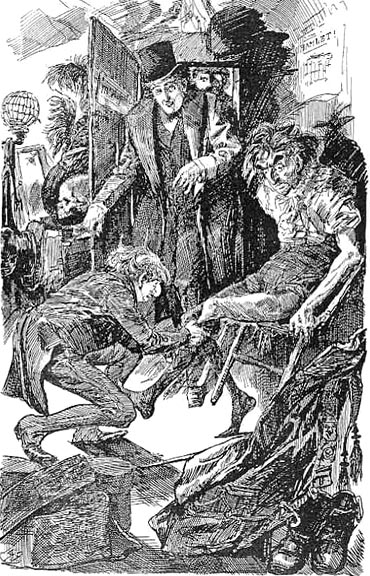 File:Pip enters Mr Wopsle's dressing Room, by Harry Furniss (1910).jpeg