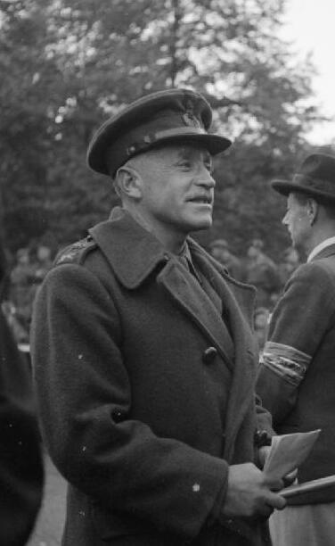 Richard O’Connor in Helmond, Niederlande, im Oktober 1944