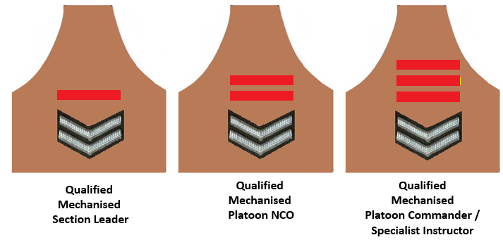 SADF era 4 SAI Mechanised Leader Brassards 1980s SADF era 4 SAI Mechanised Leader Brassards 1980s.png