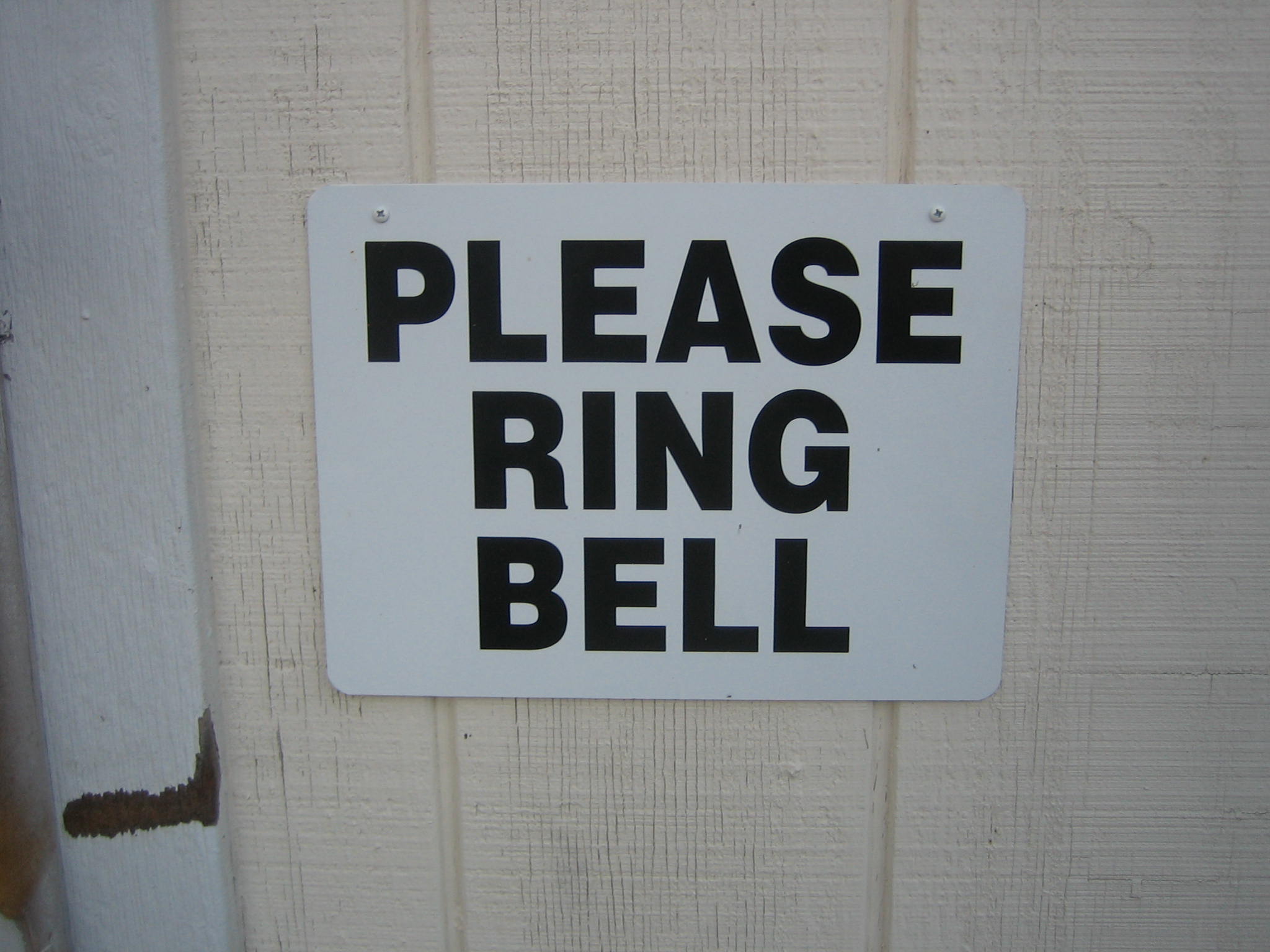 Please Ring Doorbell Sign, Sign for Deliveries, UPS, USPS, Fedex or an –  Bow Tie Expressions