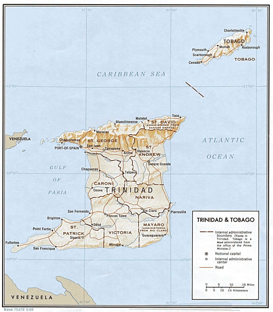 Map Of Counties In Trinidad Counties Of Trinidad And Tobago - Wikipedia