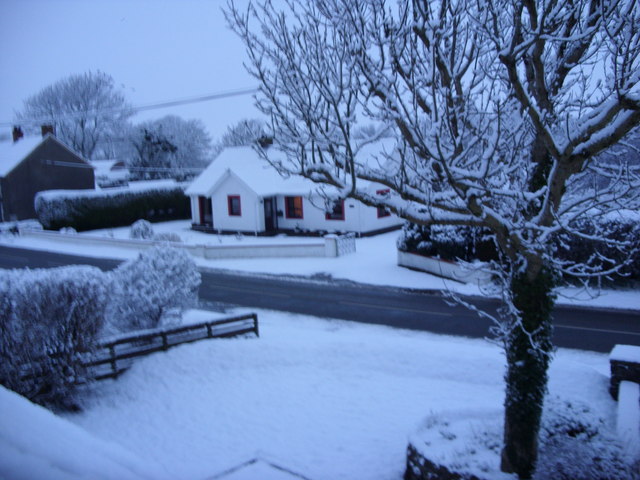 File:Village in the Snow - geograph.org.uk - 1248813.jpg