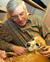 Dr. David Soren and his dog Lana Dr.DavidSorenandLana.jpg