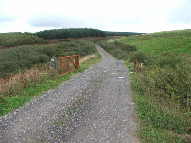 File:Gated Entrance to Forestry. - geograph.org.uk - 256424.jpg