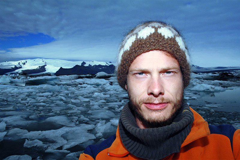 Heiko Gärtner bei einer Island-Expedition, 2008