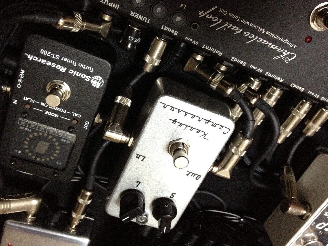 File:Keeley Compressor and Sonic Research Turbo Tuner ST-200 on a