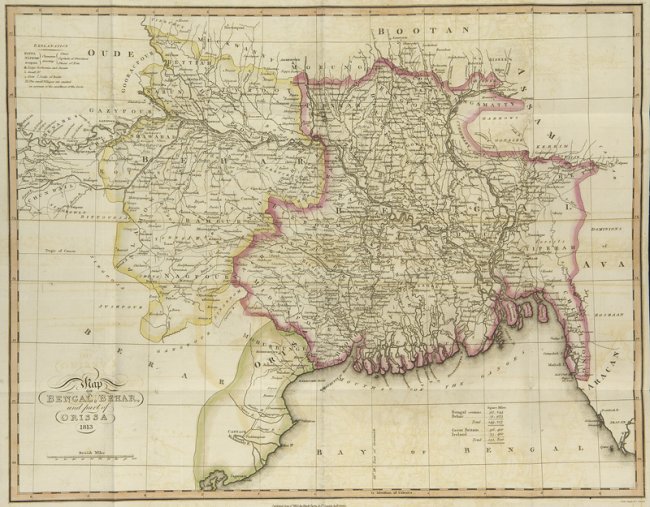 Berkas:Map of Bengal, Behar, Orissa 1813.jpg