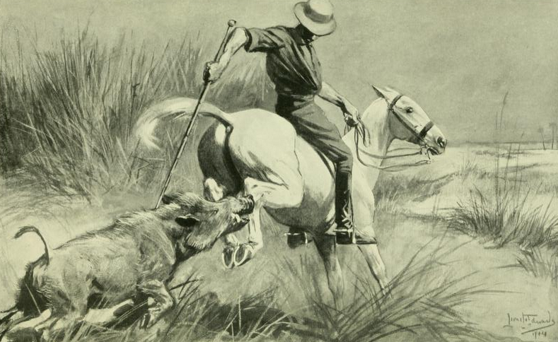 File:Modern Pig-Sticking (1914) A. E. Wardrop I.png