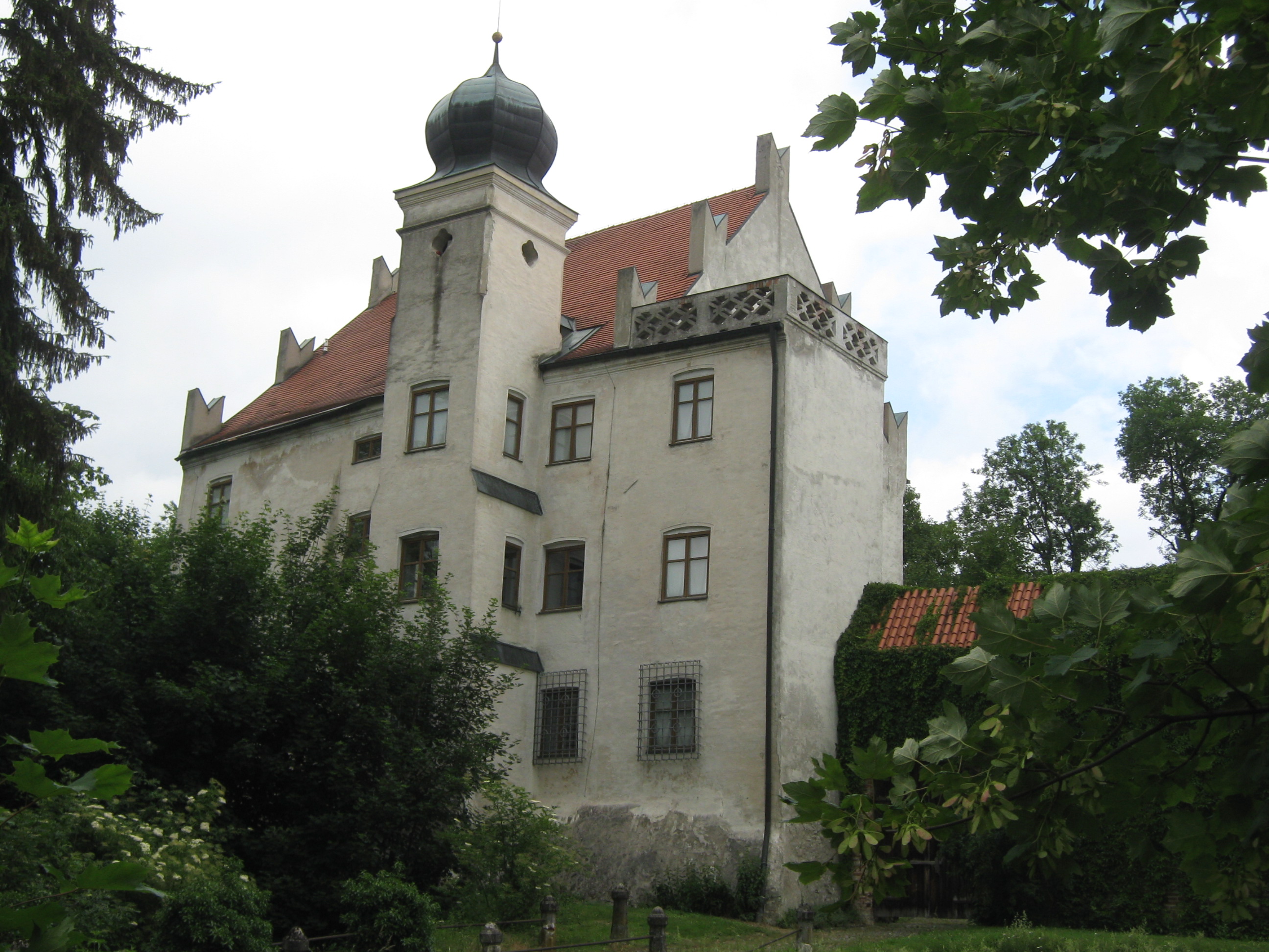 Schloss Teisbach von Südwesten aus gesehen