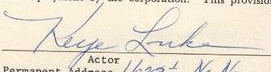 Миниатюра для Файл:Signature of Keye Luke on a contract for Luke to act in the play Flower Drum Song at the Valley Music Theater, December 9, 1965.jpg