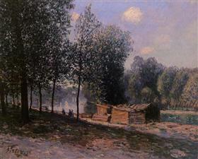 File:Sisley - cabins-by-the-river-loing-morning-1896.jpg