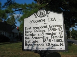 Solomon Lea Historical Marker in Leasburg, North Carolina Solomonleahistoricalmarkerrs.jpg