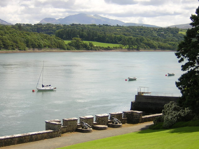 The Menai Strait with Snowdonia in background - geograph.org.uk - 518989