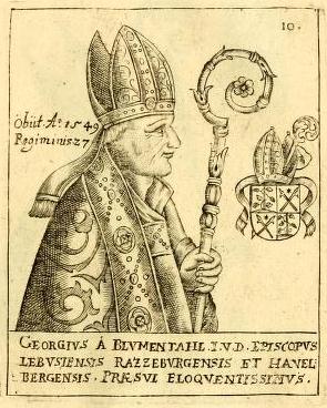 <span class="mw-page-title-main">Georg von Blumenthal</span> German Prince-Bishop of Ratzeburg and Bishop of Lebus