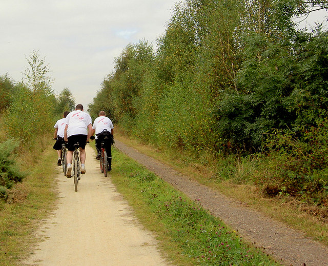 File:Cycling for charity on the Trans Pennine Trail - geograph.org.uk - 563212.jpg