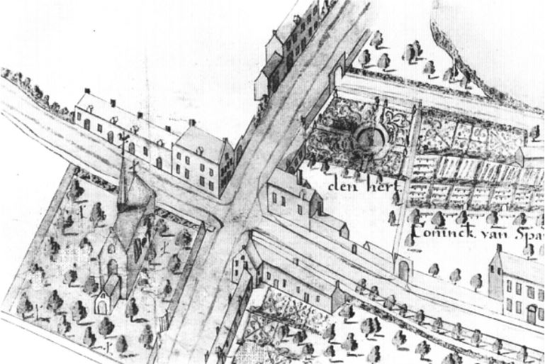 File:Detail - A. Royet, Carte figurative de la chaussée à construire sur la digue longeant les étangs d'Etterbeek à partir de la porte de Louvain (AGR, Cartes et plans manuscrits, n° 219).jpg