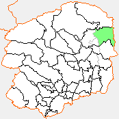 黒羽町の県内位置図