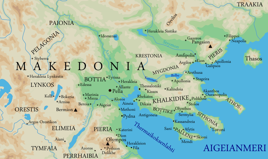 makedonia kartta File:Map of the ancient kingdom of Macedon (Finnish).png  makedonia kartta