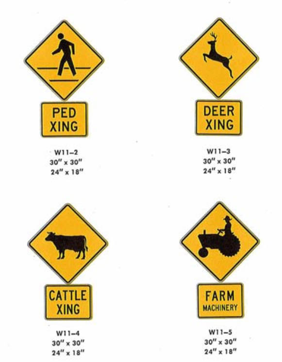 Supplementary - Signs - MUTCD Traffic Signs - Warning Signs (W