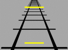 The Ponzo Illusion relies on the fact that parallel lines appear to converge as they approach infinity.