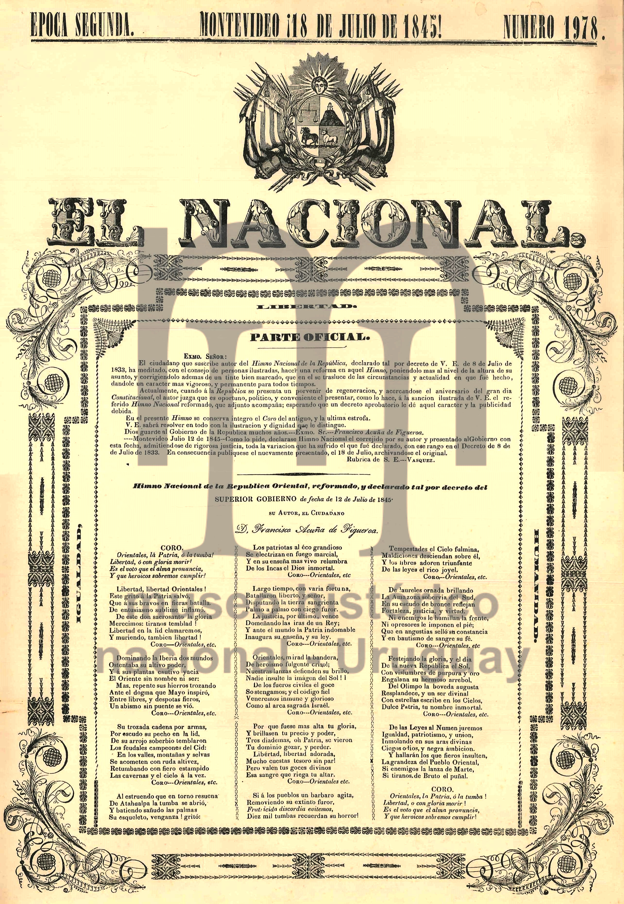 Himno Nacional De Uruguay Wikipedia La Enciclopedia Libre