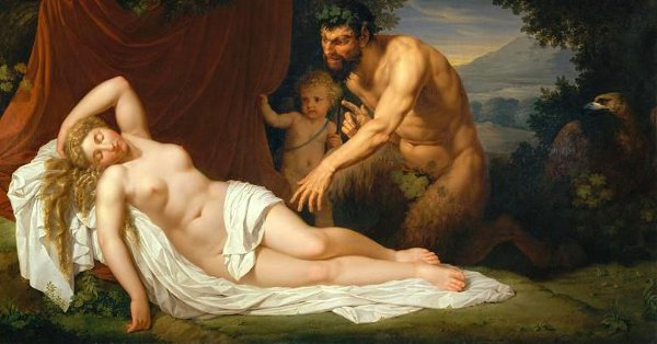 Дочь эрот. Юпитер и Антиопа картина. Юпитер и Антиопа Ван Дейк. Тициан Юпитер и Антиопа.