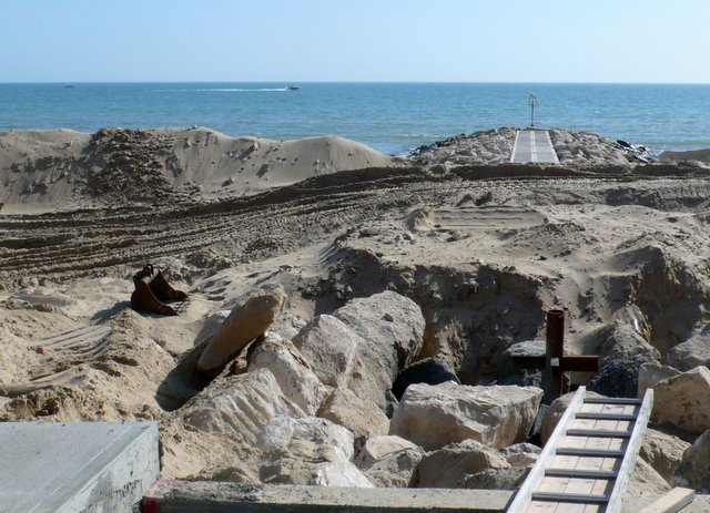 File:Beach Stabilization Work - geograph.org.uk - 1207073.jpg