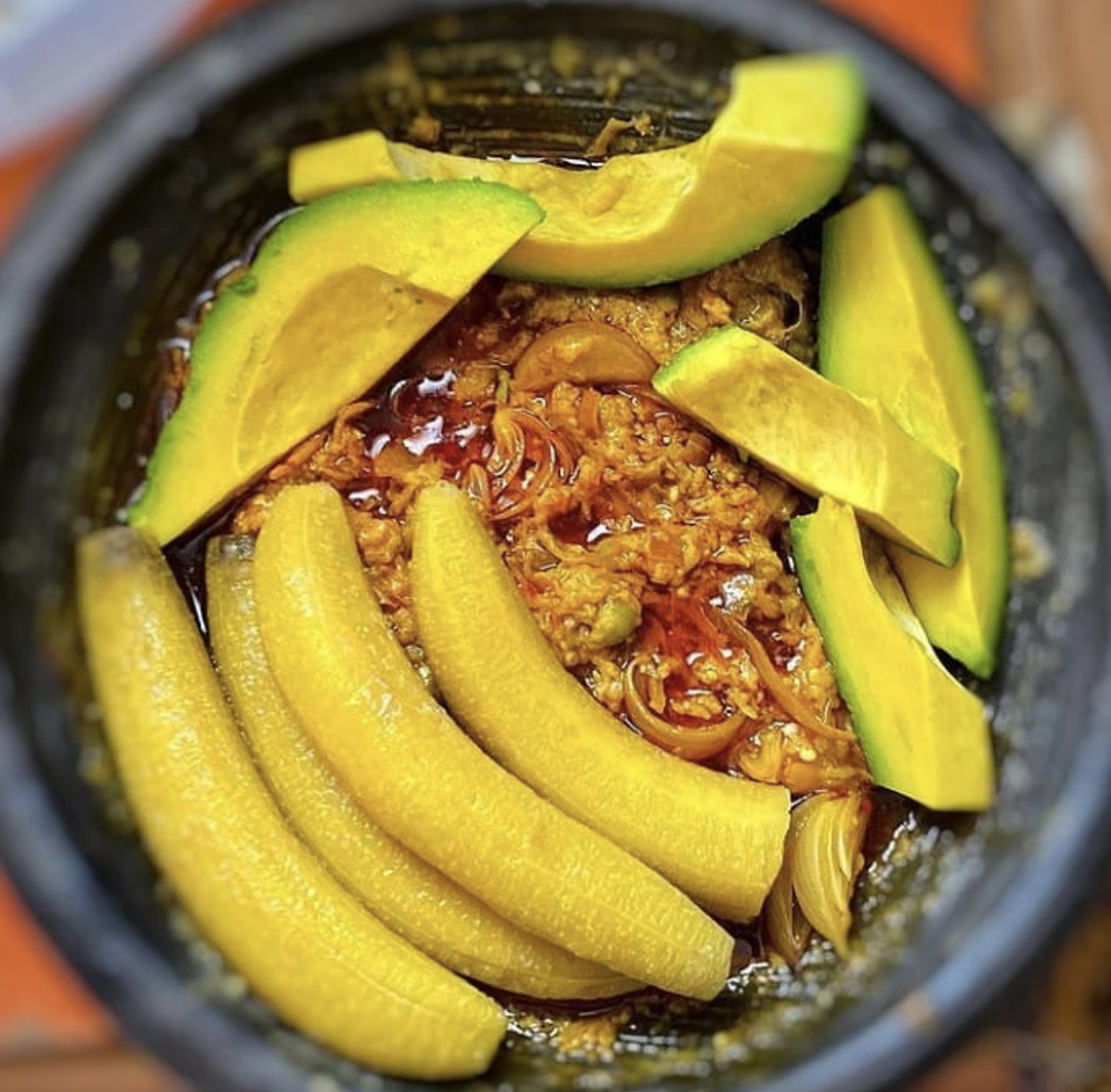 boiled plantain