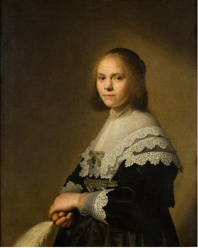 File:Johannes Cornelisz Verspronck - Portrait of a lady with an ostrich feather fan - 1640.jpg
