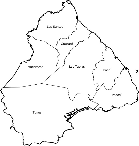 File:Mapa político de Los Santos.svg - Wikipedia