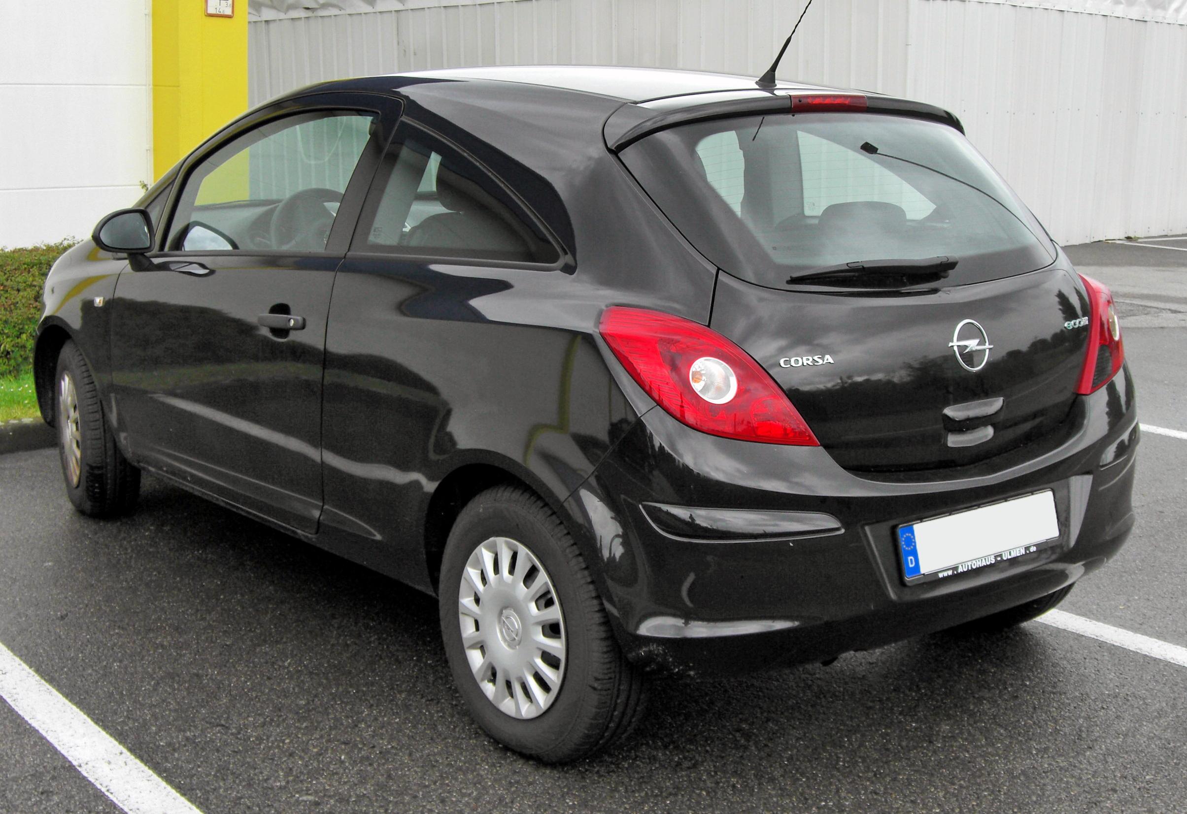 File Opel Corsa D Ecoflex Rear Jpg Wikimedia Commons