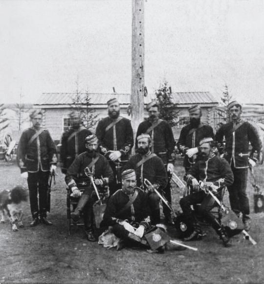 RCMP Museum - The Cavalry's Lances, Two crossed Lances with…