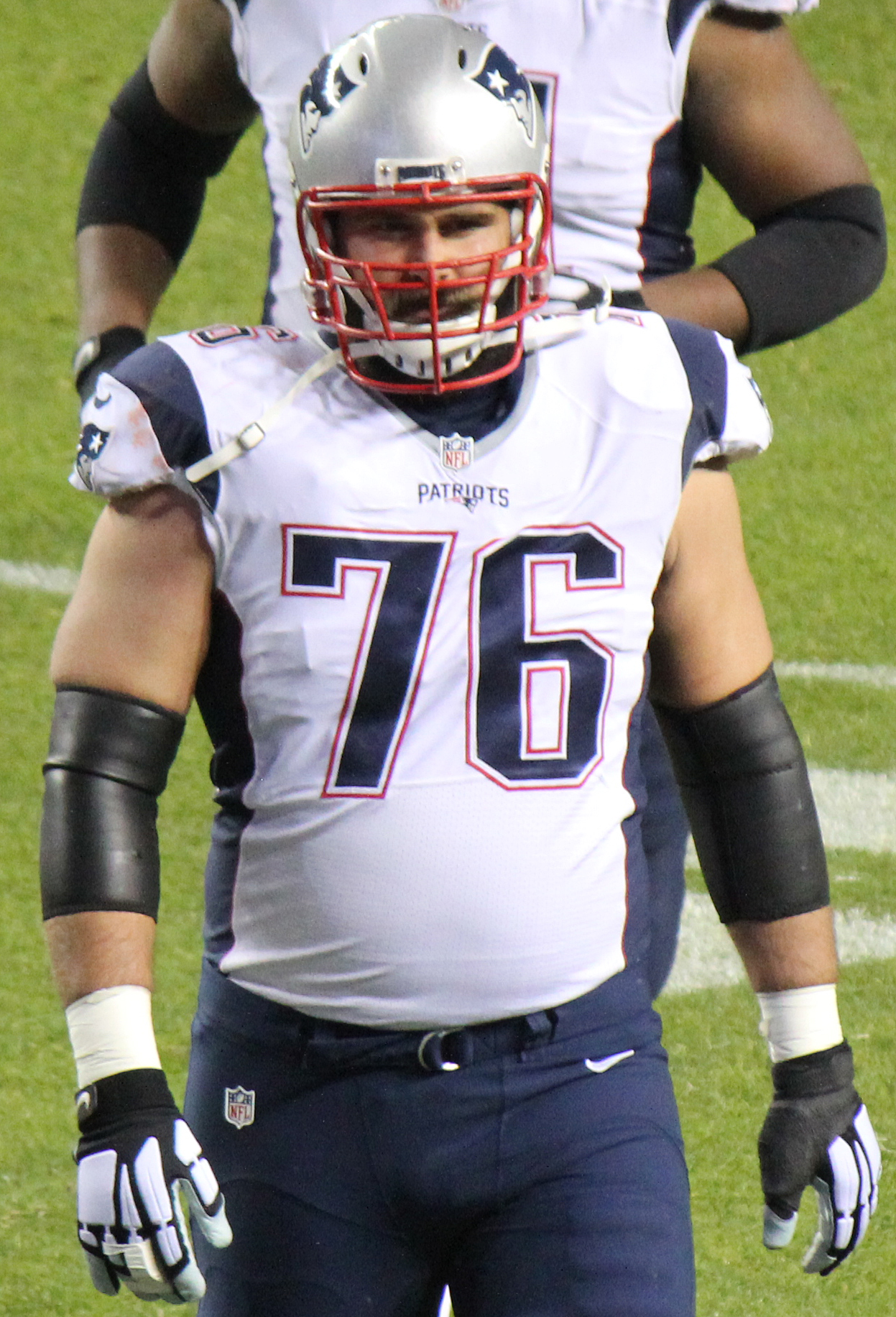 Vollmer with the Patriots in 2015