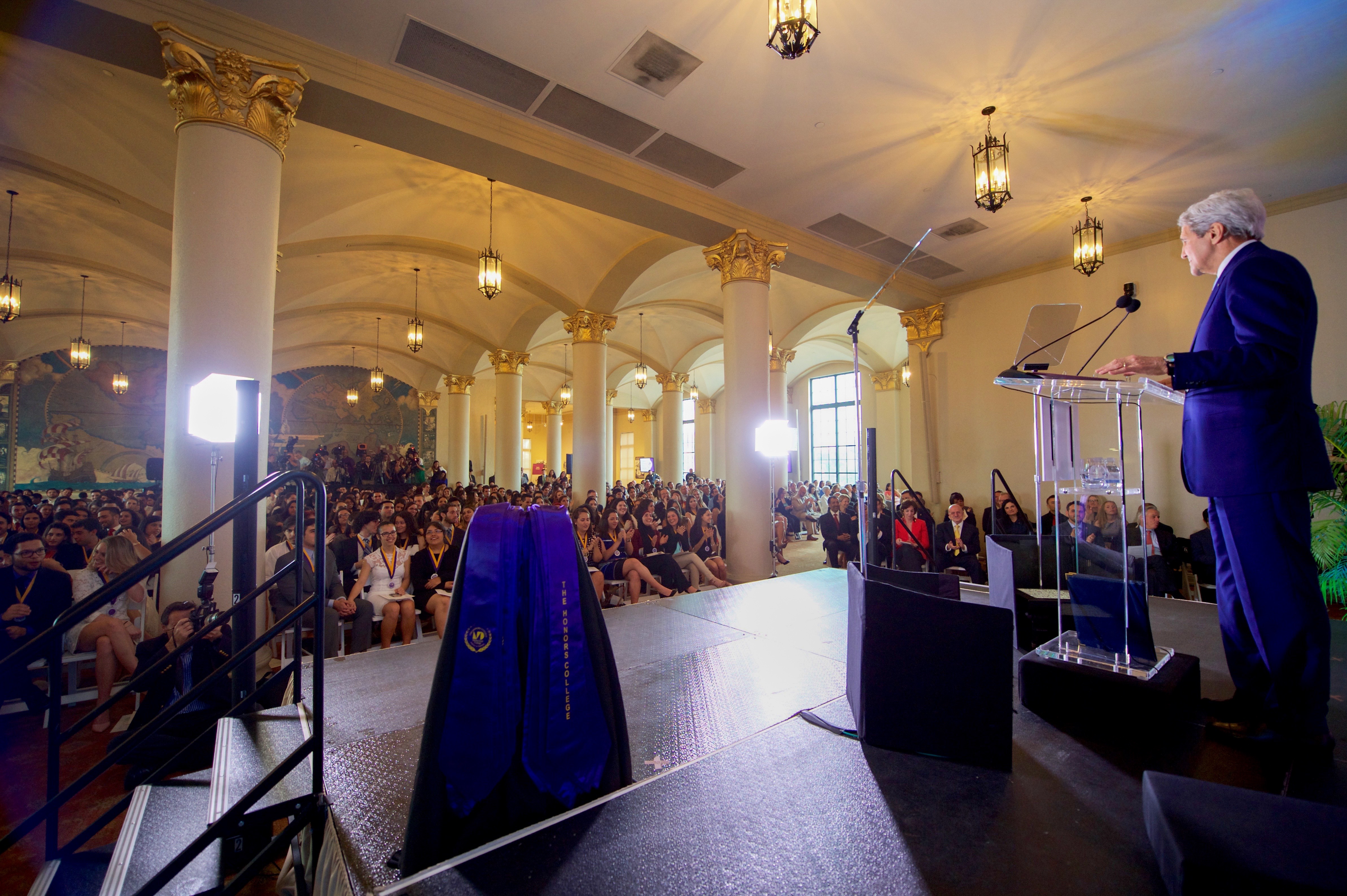 File Secretary Kerry Addresses Miami Dade College Honors